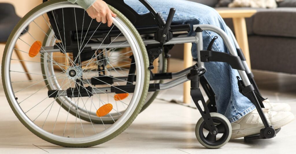 Man in wheel chair