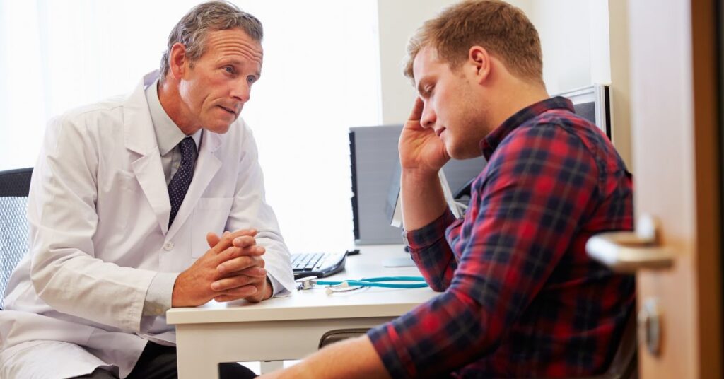 doctor and patient talking