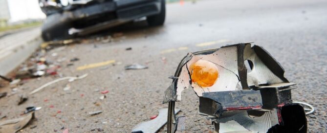 Parked vehicle that got hit by another car and left